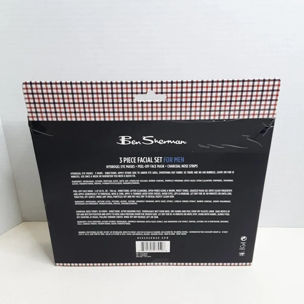 Ben Sherman Men Face, Eye, Nose Facial Kit
